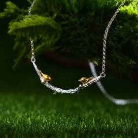 Original-Handmade-Bird-on-Branch-silver-necklace (11)